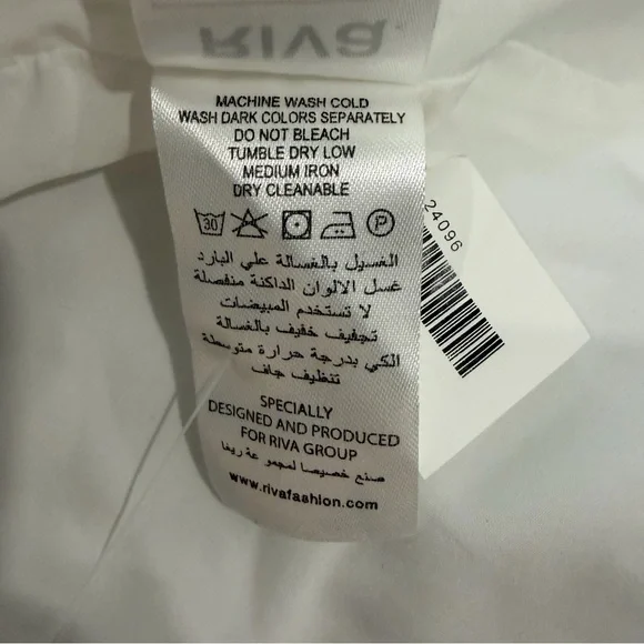 NWT Riva White Double-Breasted Sleeveless Trench Dress - Picture 8 of 14